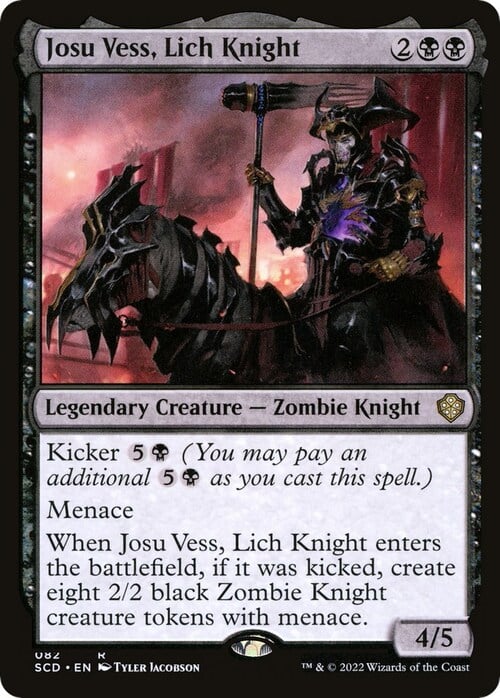 Josu Vess, Cavaliere Lich Card Front