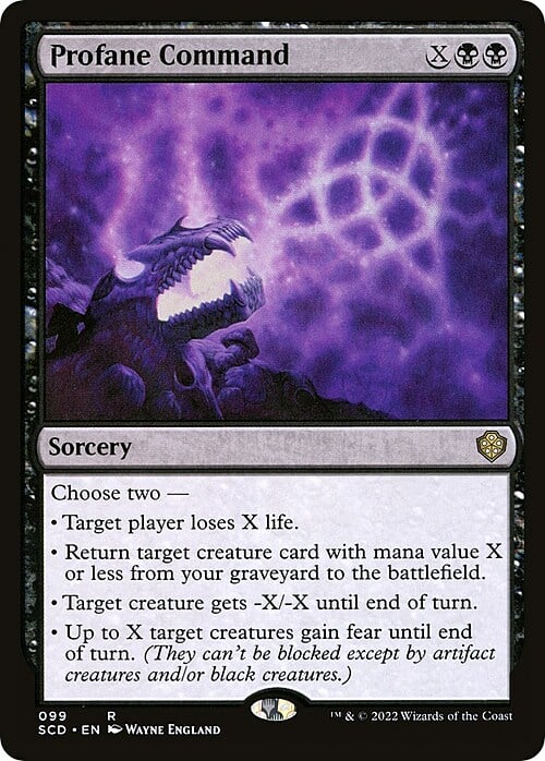 Profane Command Card Front
