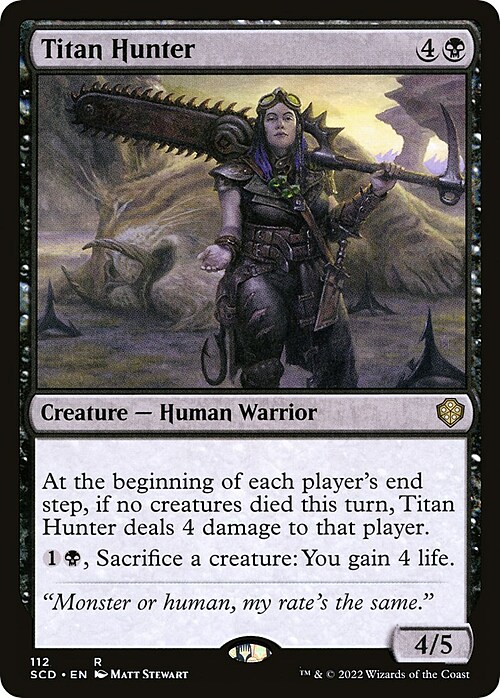 Titan Hunter Card Front