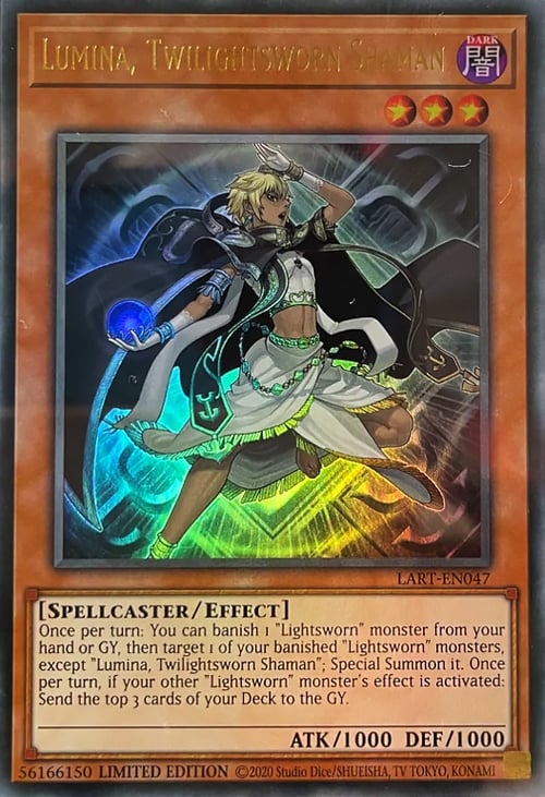 Lumina, Twilightsworn Shaman Card Front