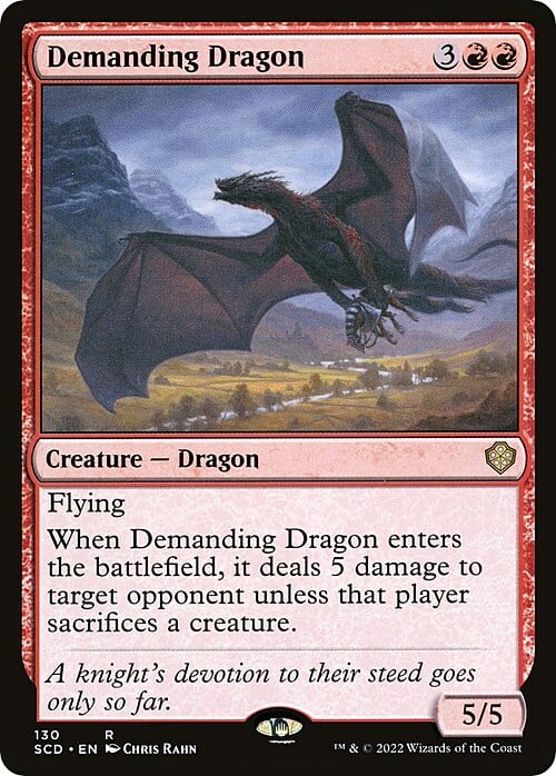 Dragón exigente Frente