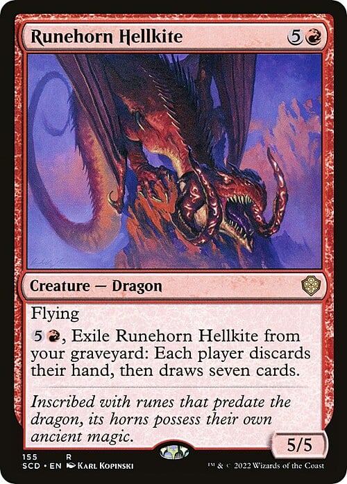 Runehorn Hellkite Card Front