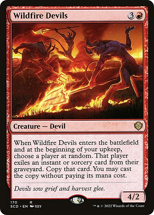 Diavoli dell'Incendio Indomabile Card Front