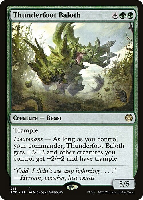 Thunderfoot Baloth Card Front