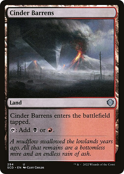 Cinder Barrens Card Front