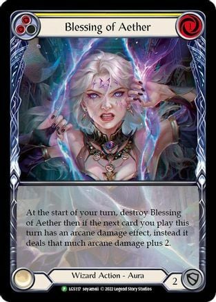 Blessing of Aether - Yellow Card Front