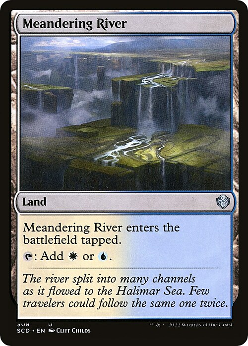Meandering River Card Front