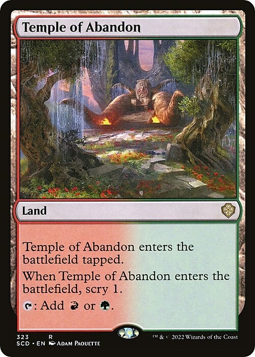 Tempio dell'Abbandono Card Front