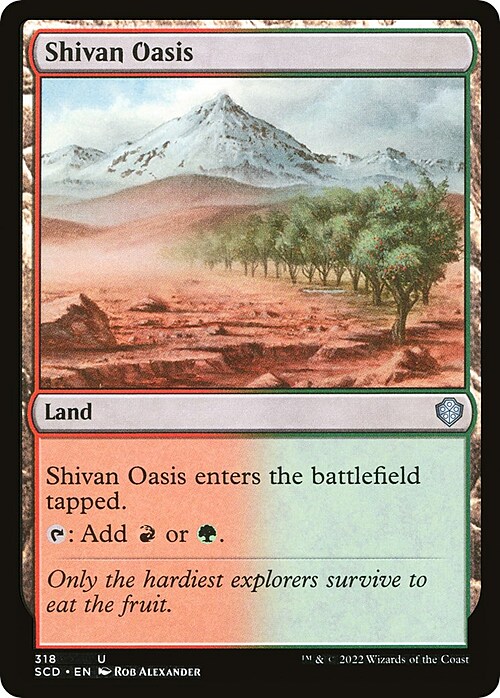 Shivan Oasis Card Front