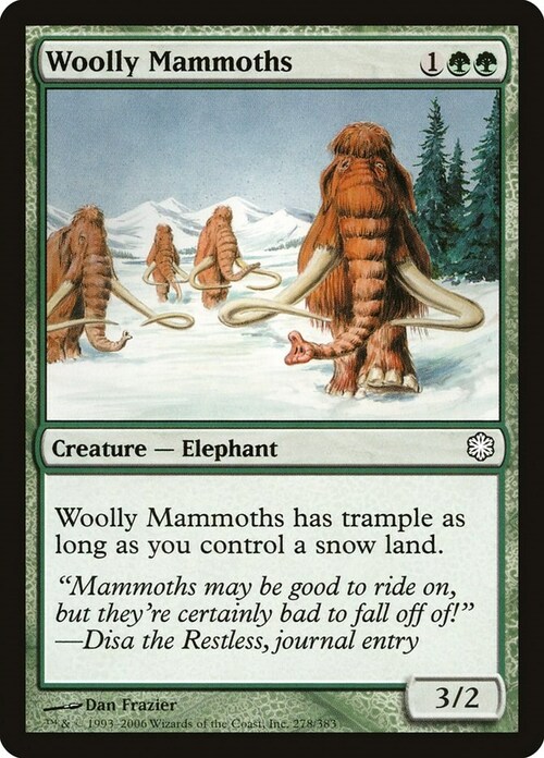 Woolly Mammoths Card Front