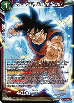 Son Goku, at the Ready Card Front