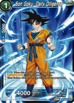 Son Goku, Daily Diligence Card Front