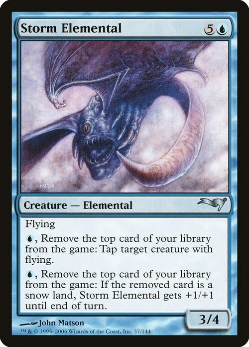 Storm Elemental Card Front