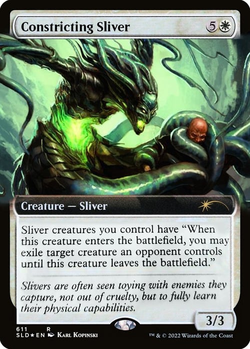 Constricting Sliver Card Front