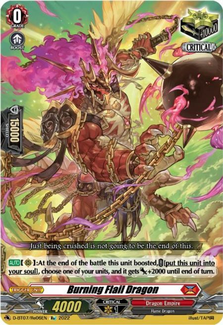 Burning Flail Dragon [D Format] Card Front