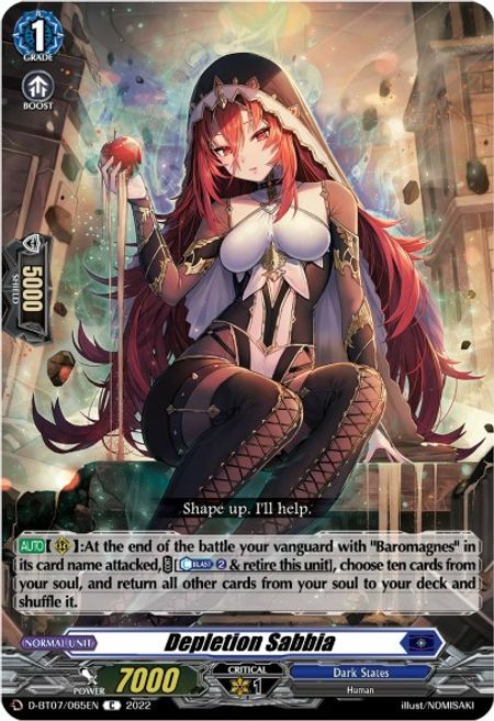 Depletion Sabbia [D Format] Card Front