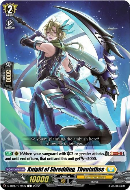 Knight of Shredding, Theutathes Card Front