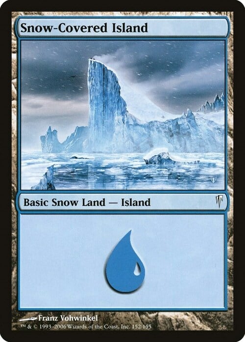 Snow-Covered Island Card Front