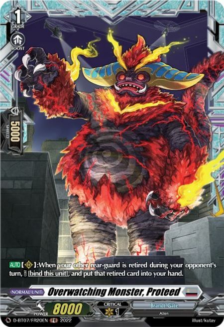 Overwatching Monster, Proteed [D Format] Card Front