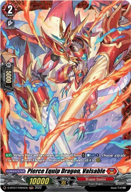 Pierce Equip Dragon, Valsable [D Format] Card Front