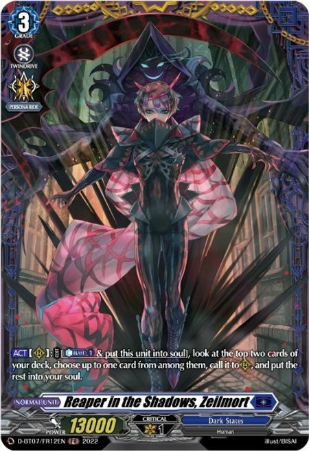 Reaper in the Shadows, Zeilmort Card Front