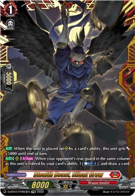 Stealth Beast, Silent Crow Card Front