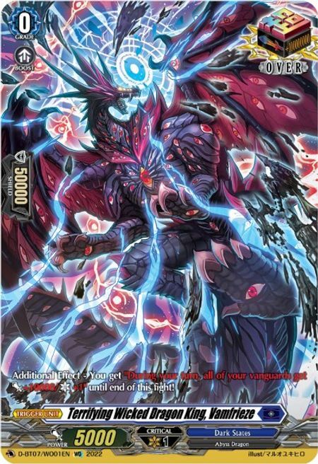 Terrifying Wicked Dragon King, Vamfrieze [D Format] Card Front