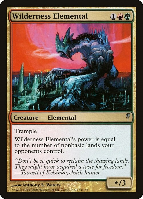 Wilderness Elemental Card Front