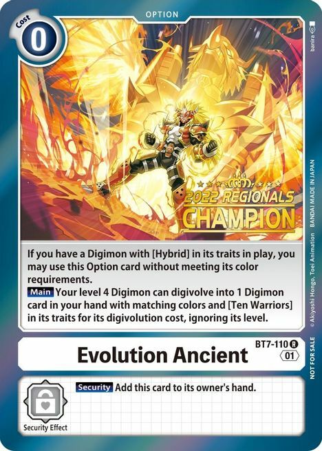 Evolution Ancient Card Front