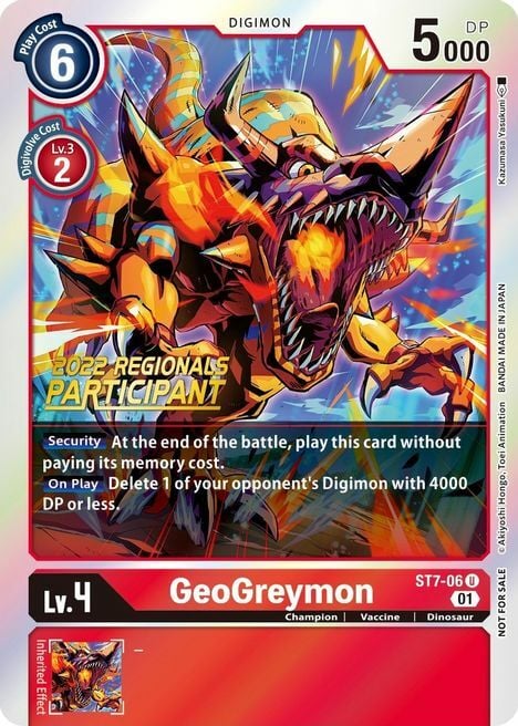 GeoGreymon Card Front