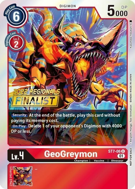 GeoGreymon Card Front