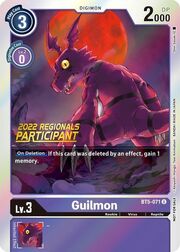 Guilmon · 2022 Regionals | Participant BT5-071p