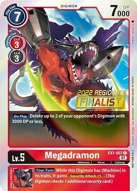 Megadramon Card Front