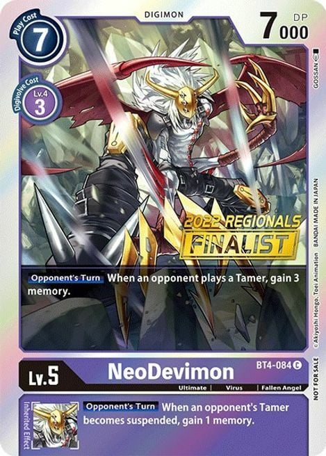 NeoDevimon Card Front