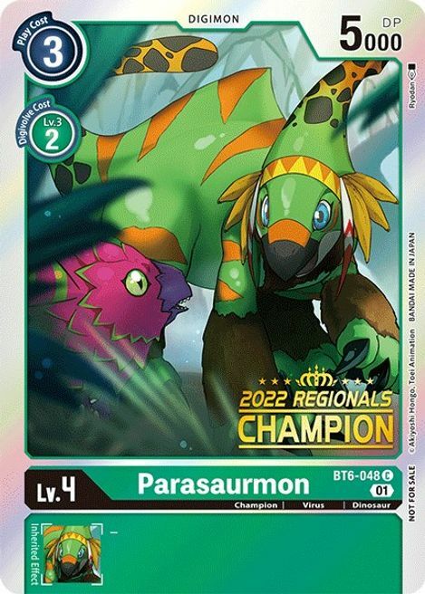 Parasaurmon Card Front