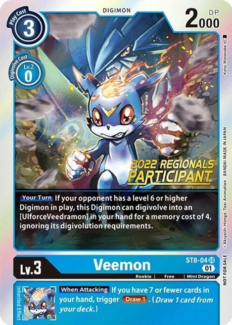 Veemon Card Front