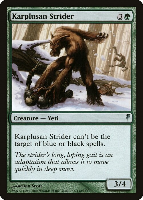 Karplusan Strider Card Front