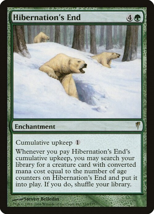 Fine dell'Ibernazione Card Front