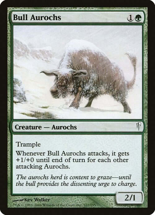 Bull Aurochs Card Front