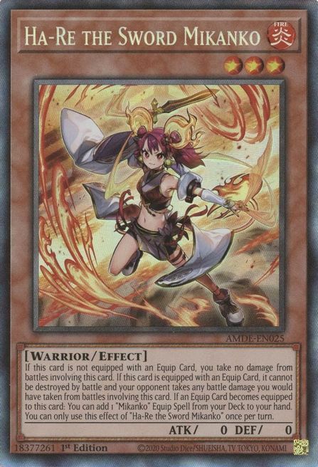 Ha-Re the Sword Mikanko Card Front