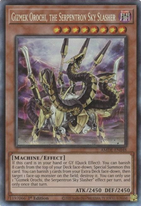 Gizmek Orochi, the Serpentron Sky Slasher Card Front