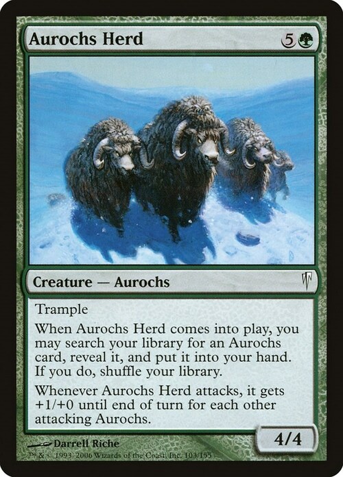 Aurochs Herd Card Front