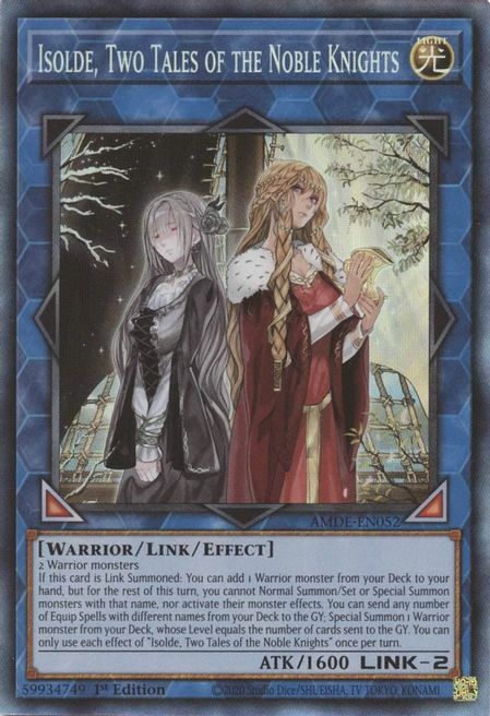 Isolde, Due Racconti dei Nobili Cavalieri Card Front