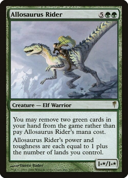 Allosaurus Rider Card Front