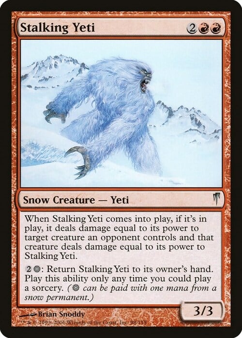 Yeti in Agguato Card Front