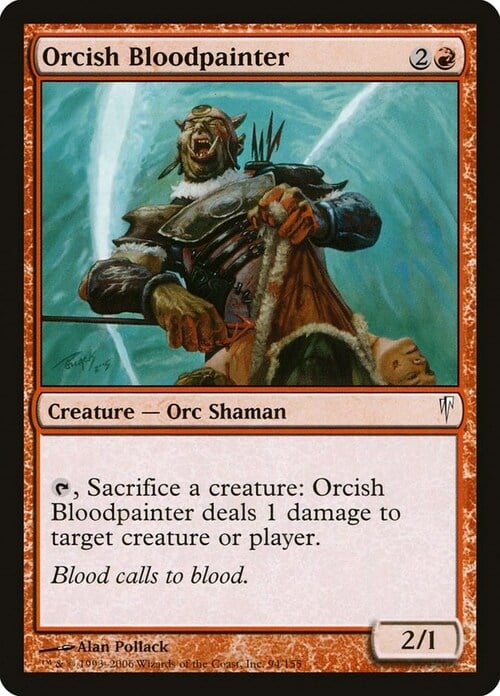 Orcish Bloodpainter Card Front