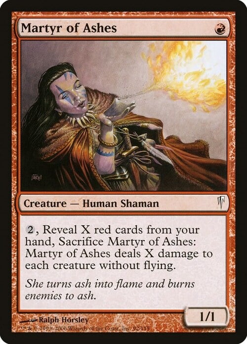 Martyr of Ashes Card Front