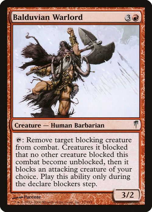 Balduvian Warlord Card Front