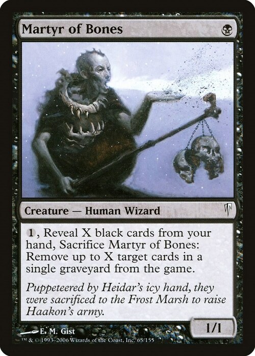 Martyr of Bones Card Front