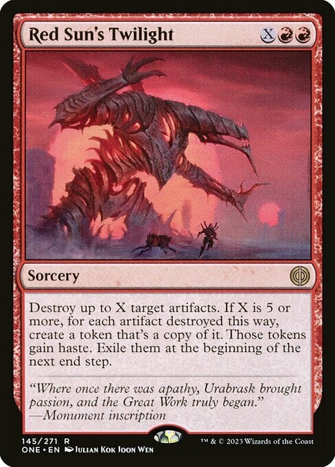 Red Sun's Twilight Card Front